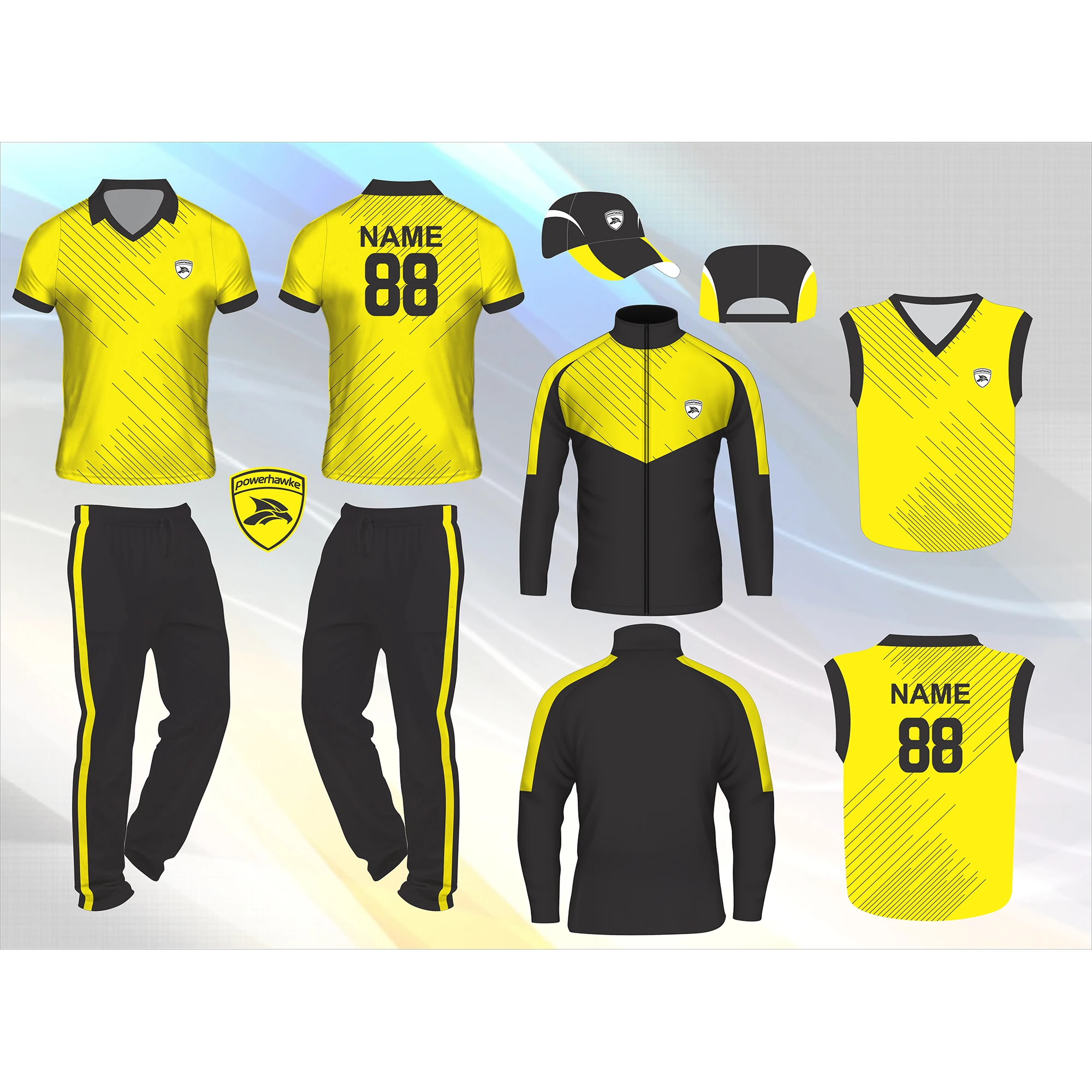 Premium Quality New Model Best Custom Logo Print Design Cricket Jerseys With Cricket Jacket and Cricket Jumper