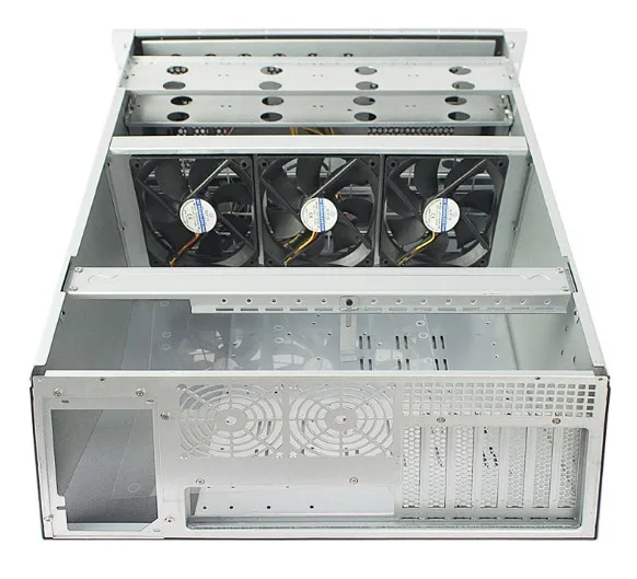 4U корпус промышленного компьютера сервера для установки в стойку серверное шасси с температурным экраном двойным блоком