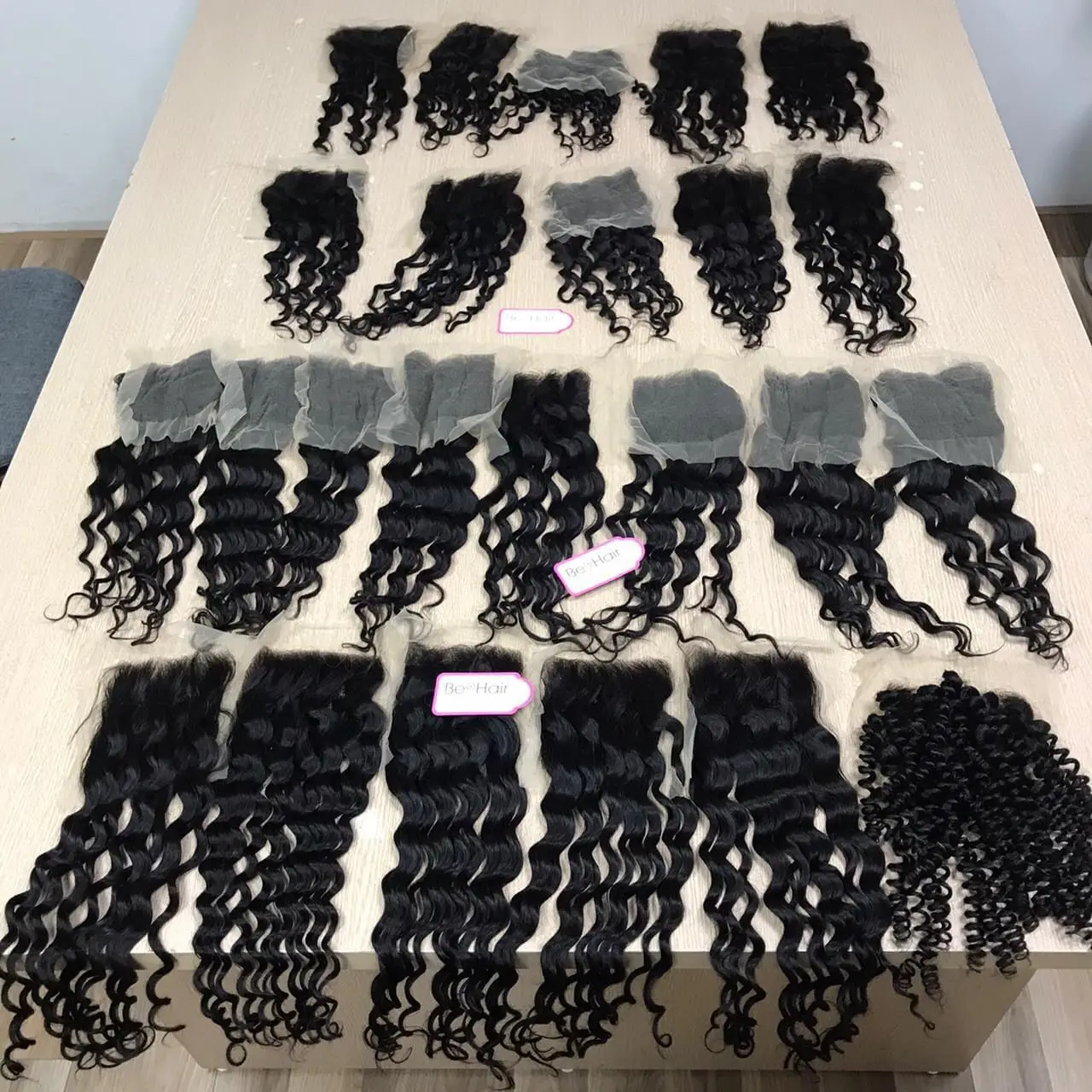 wavy hair wholesale classic wave bundles closures and wigs super double drawn HD lace