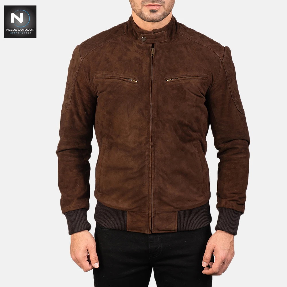 New Jacket For Men In Autumn/Winter 2021 Fashion Casual Leather Embroidered Jacket In Winter Velvet Jacket