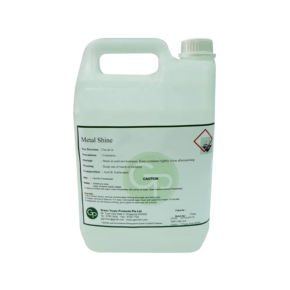 Best Singapore Acid Based Cleaner GT 102 Metal Shine OEM Service