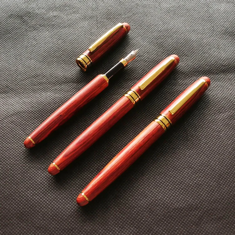W013RF  Luxury Eco-friendly Rose Wood pen best gift with custom logo wood fountain pen