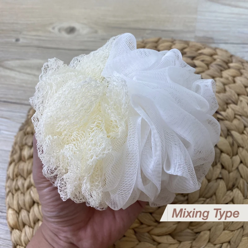Coarse mixed Soft Texture Bath Shower Ball, Bath Shower Sponge, Body Scrubber Exfoliating