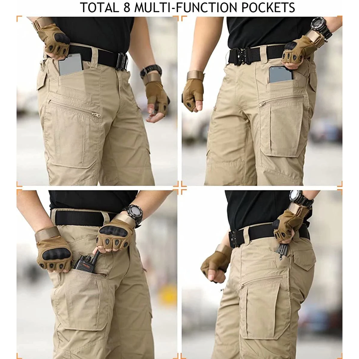 Тактический карго с несколькими карманами водонепроницаемый горячая Распродажа рабочая армейская одежда Охотничий мужские брюки