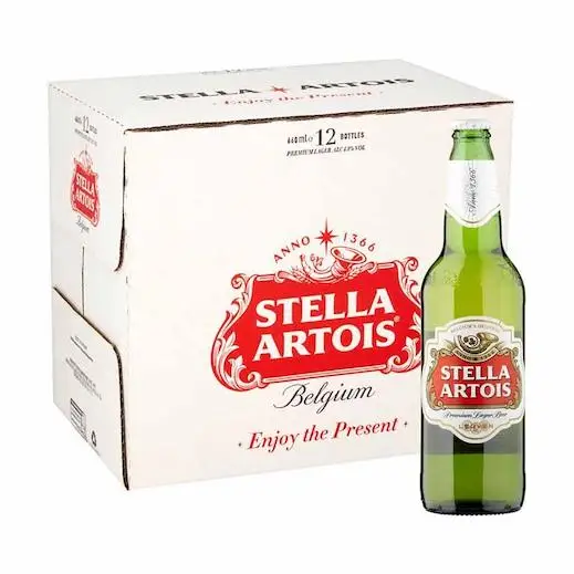 Пивные бутылки Stella Artois Lager 24x330 мл для