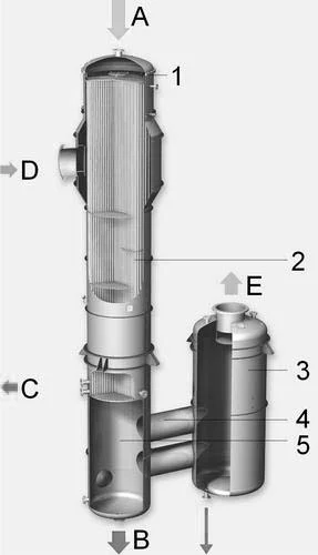 40L/hr  160L/hr 320L/hr 500L/hr Plant crude oil extraction machine falling film evaporator for ethanol recovery