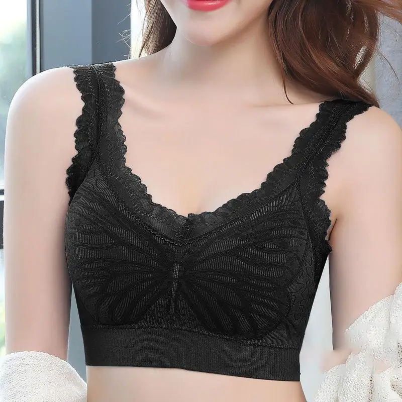 
No Rims Lace Beautiful Back Tube Top Underwear Small Chest Gathered Chest Wrap Underwear Female Student Tube Top Vest Style 