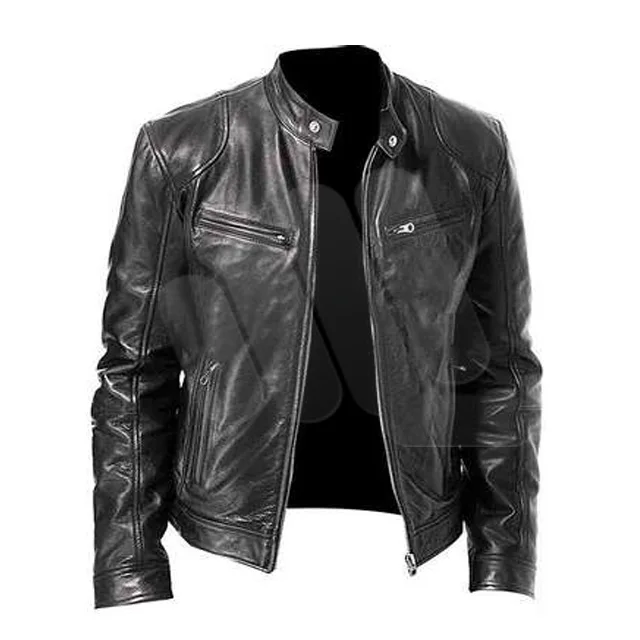 Leather Motorcyclist Jacket Sports wear Fashion wear