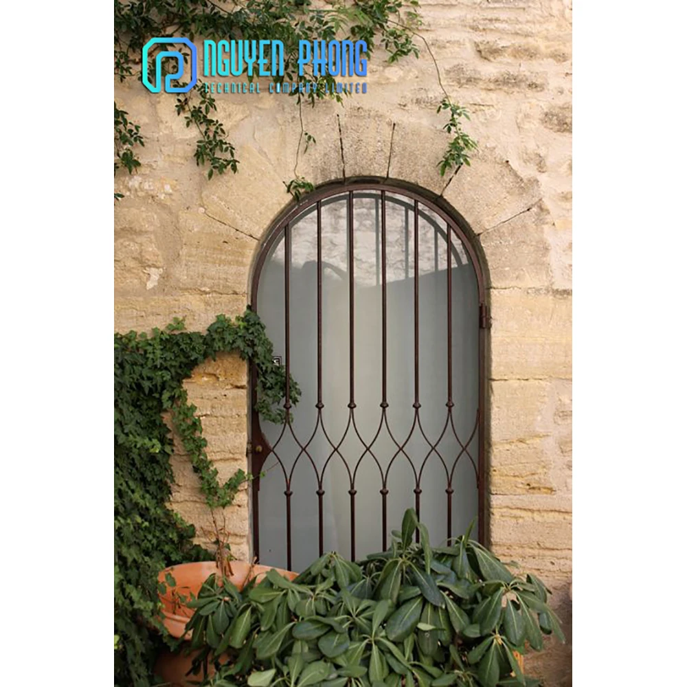 Лидер продаж профессиональный производитель Современная рама для входной двери из кованого железа