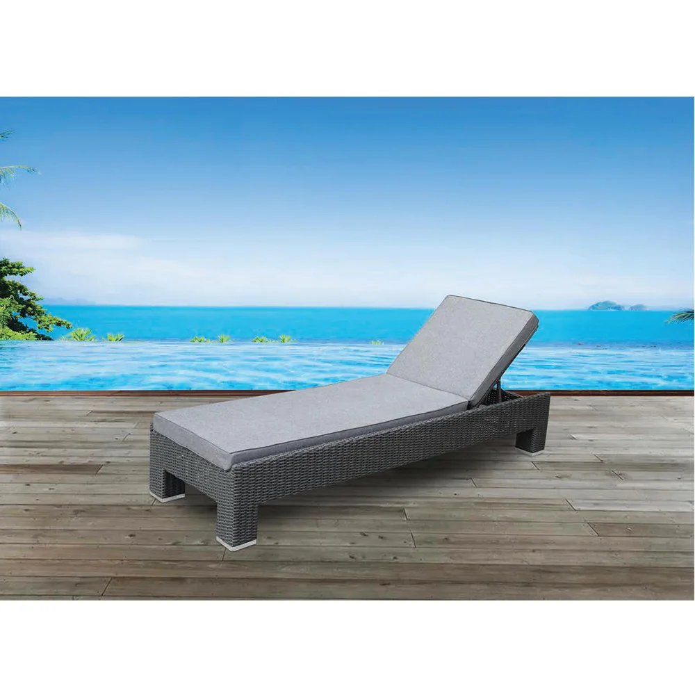 
OC024 - Outdoor Furniture Swimming Pool Sun Lounger Plastic Luxury Sunbed Customised Beach Frame Rattan 