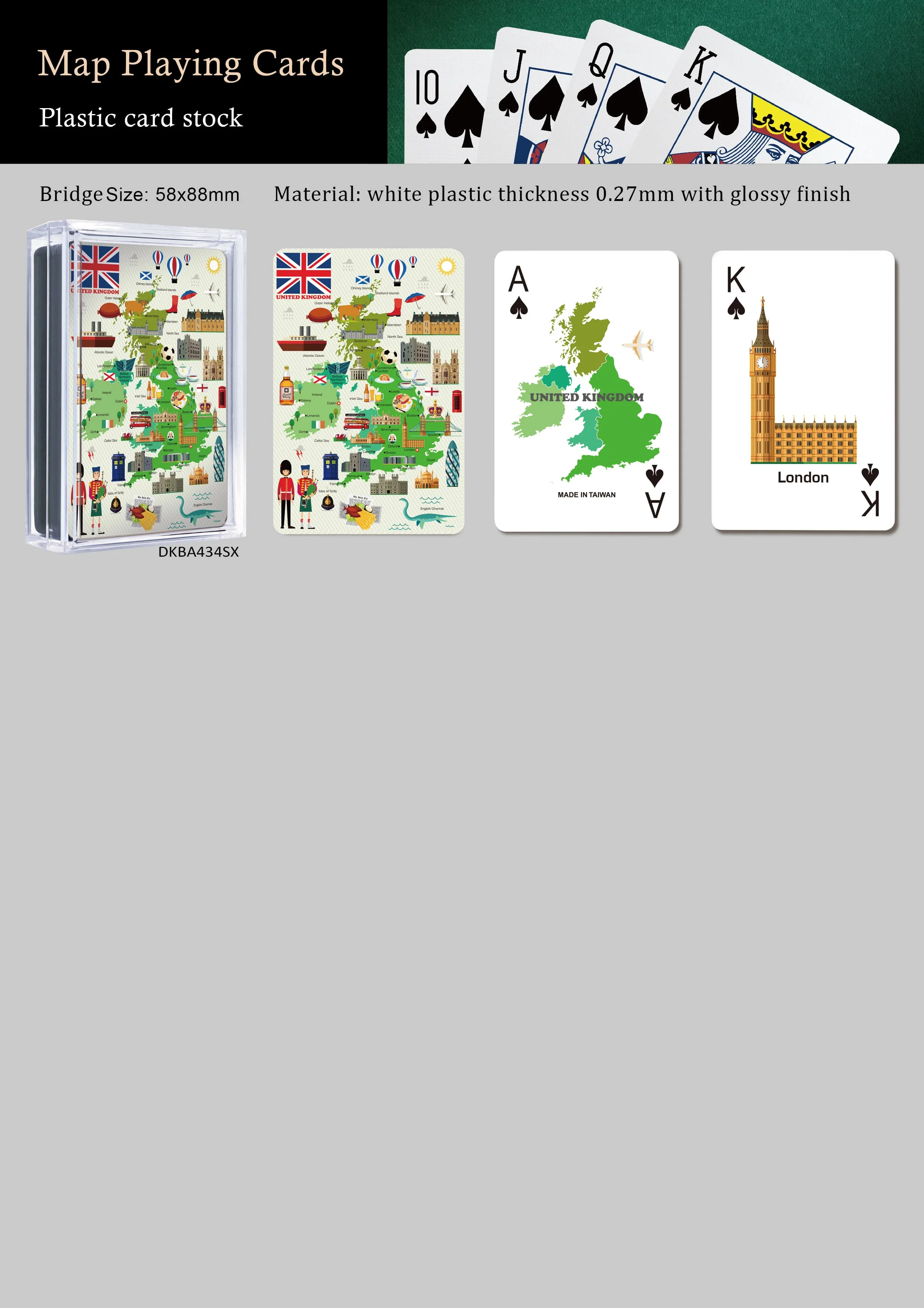 Map Playing Cards-C