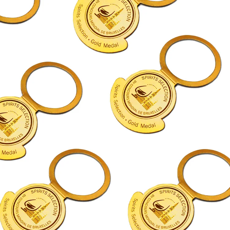 Company logo Image printed on wine bottle neck paper hang tags