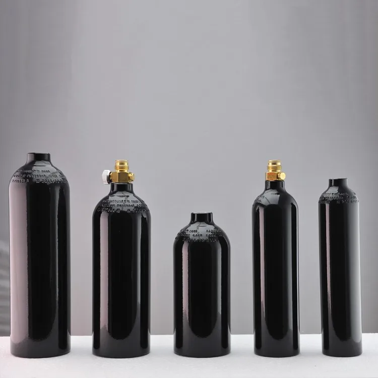 high pressure 0.8L pcp tank paintball 20 oz co2 cylinder with on/off valve