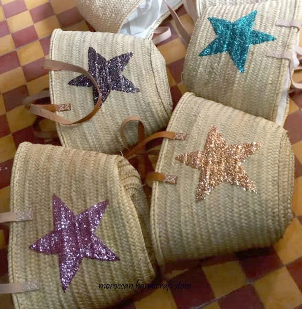 Women Straw Bag Round Circular, Straw Woven Crossbody Beach Bag, Basket Gift Bohemian Bag