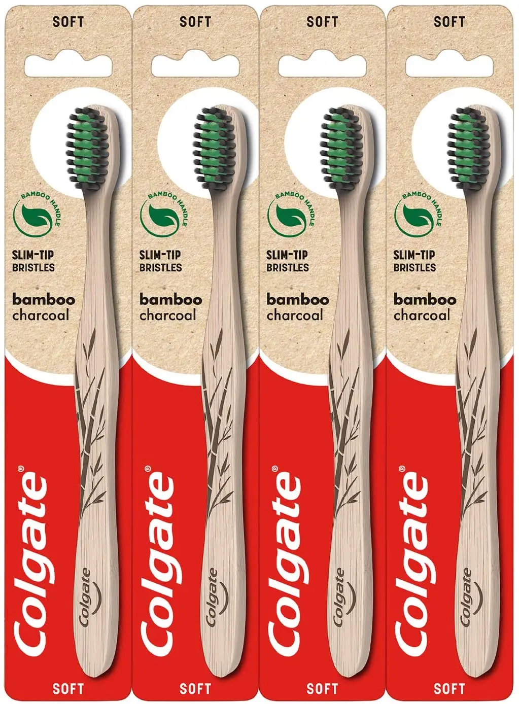 4 x Colgate 360 Whole Mouth Clean Toothbrush with Tongue Cleaner MEDIUM