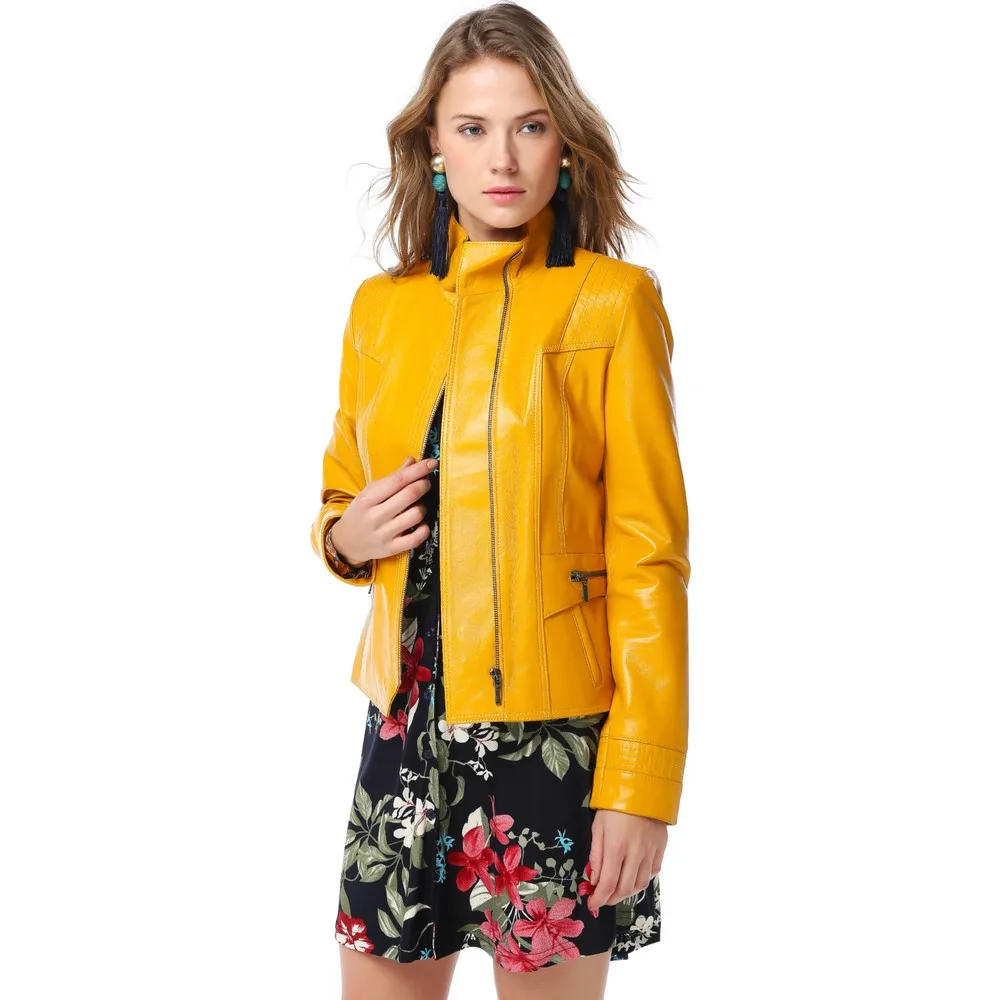 Women Leather Jacket Made in Turkey (ODM and OEM