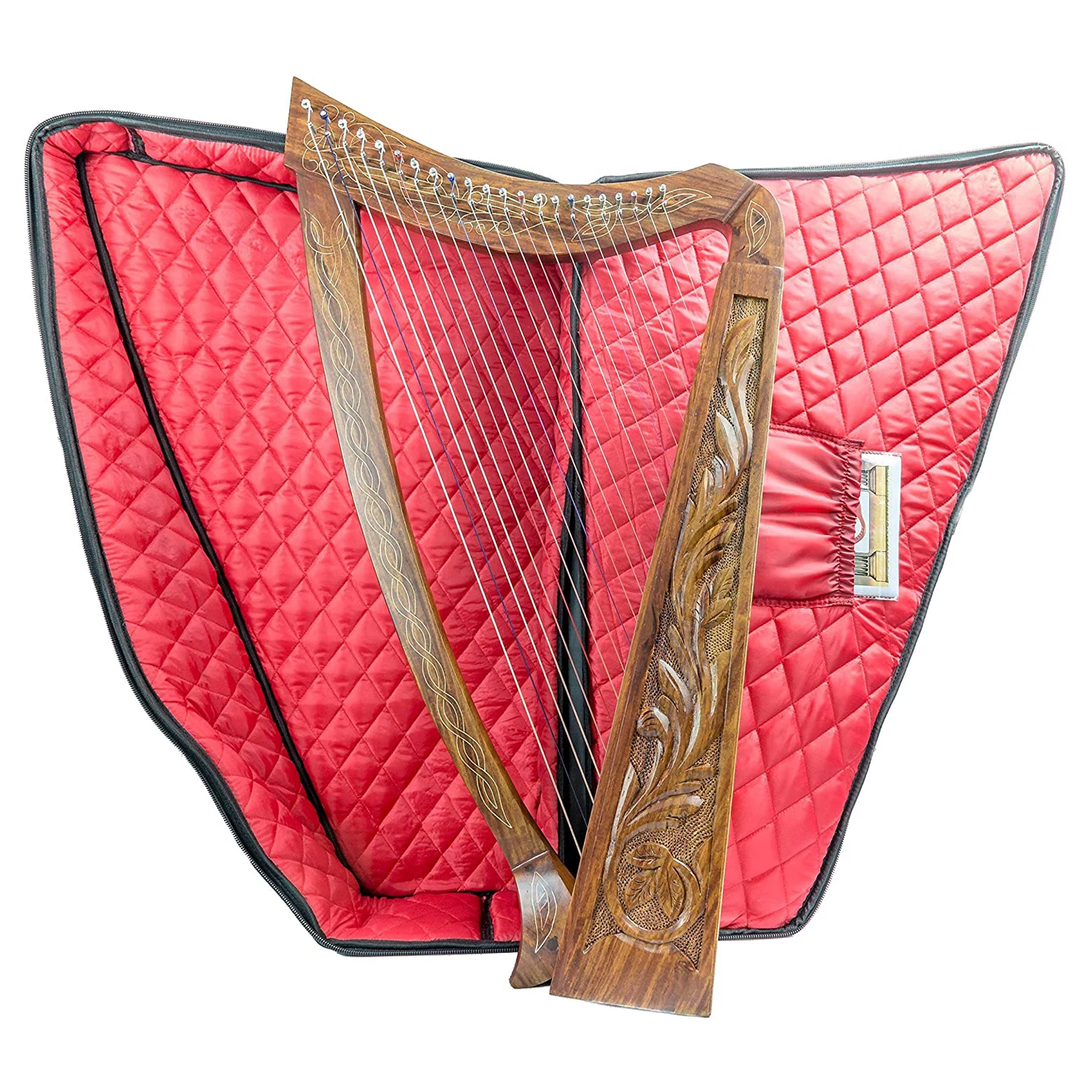 Sturgis Musical Instrument 32 String Lever Harp Celtics Irish Style Carrying Bag Strings and Tuner