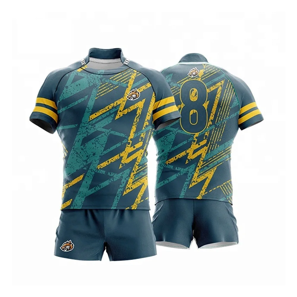 Футболка и шорты для регби на заказ Футбольная форма с принтом логотипа