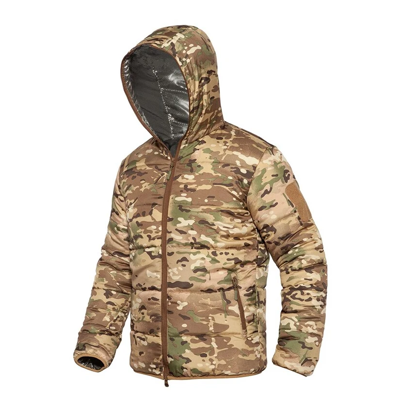 
 Лидирующий бренд Зимняя парка мужская зимняя куртка пальто легкий вес для мужчин Военная камуфляжная одежда Весенняя верхняя одежда теплая куртка с капюшоном  