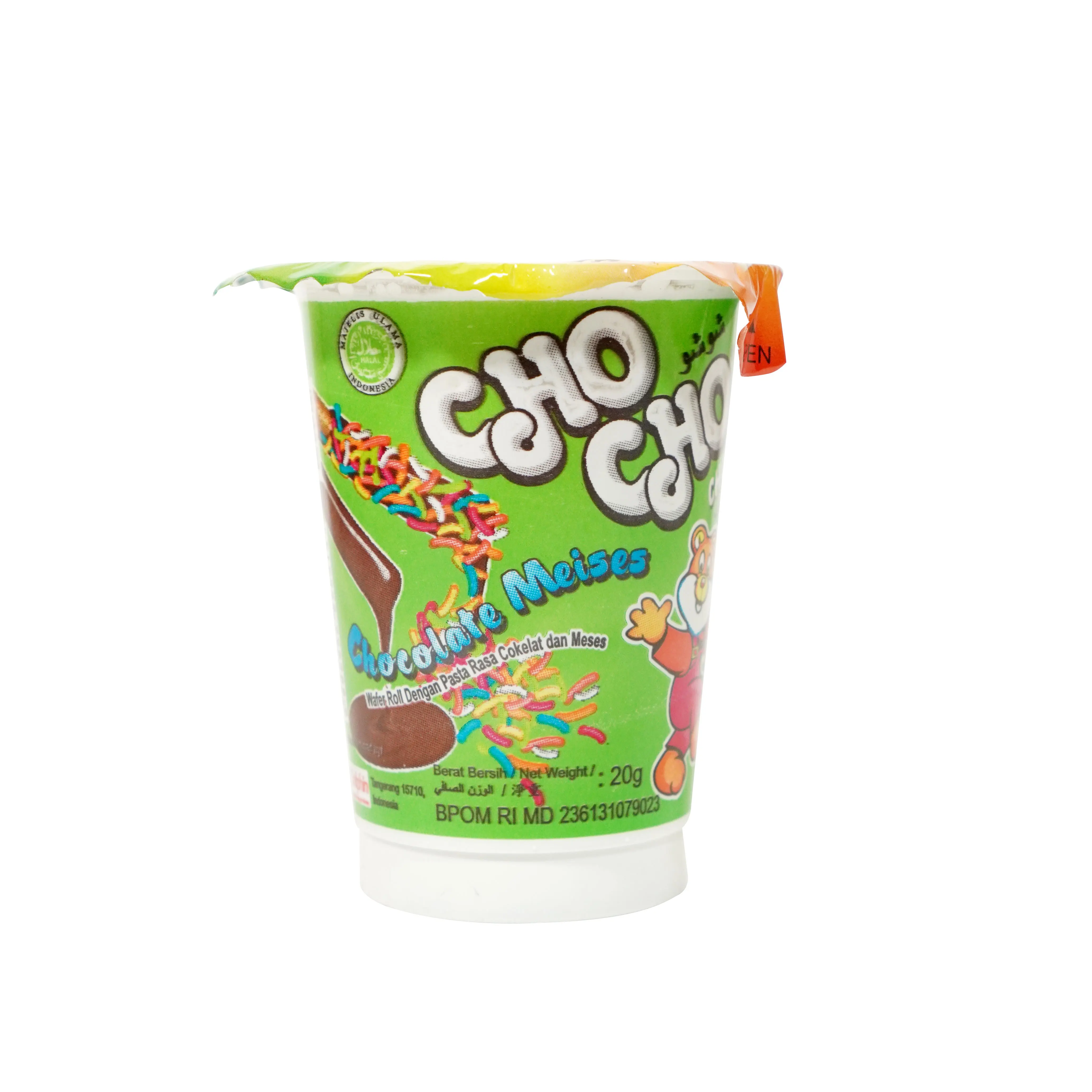 Best Seller Wafer Roll with Dipping Paste Cup Plastic CHO CHO 15 G