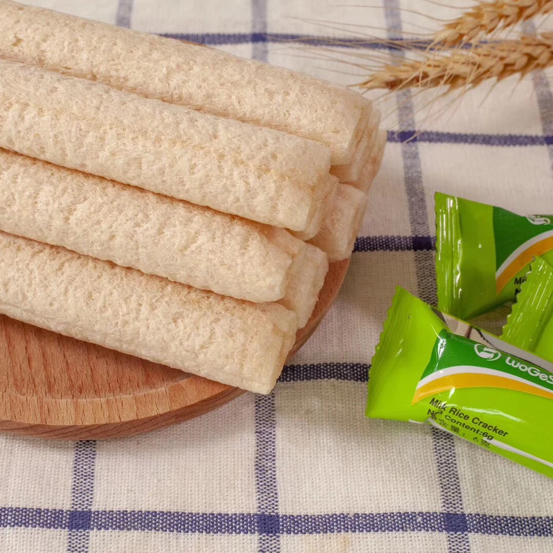 
Top selling good price from Vietnam Milk Filled Rice Roll Cracker 60g box 