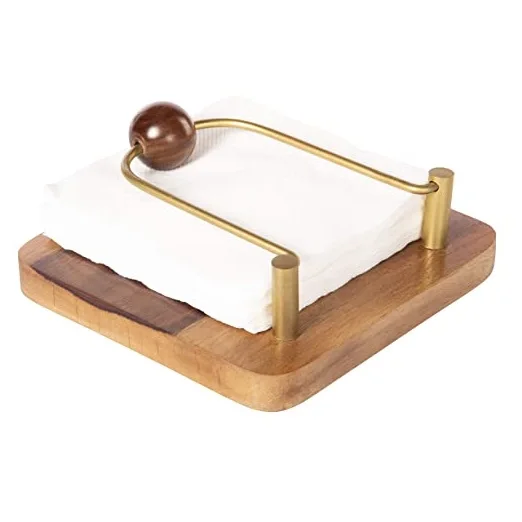 Supplier Of Wooden Napkin Holder Table Decoration Handmade Fancy Tissue Holder Indian Stylish Fancy Wood Napkin Holder