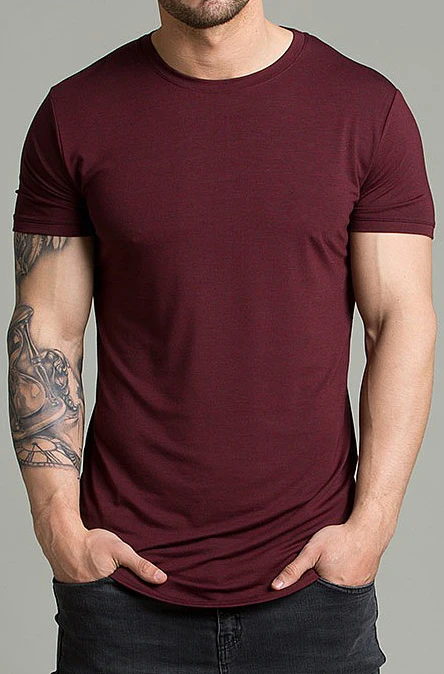 Custom made Plus Size Mens t-shirts Sports Workout longline Round Bottom men T shirt