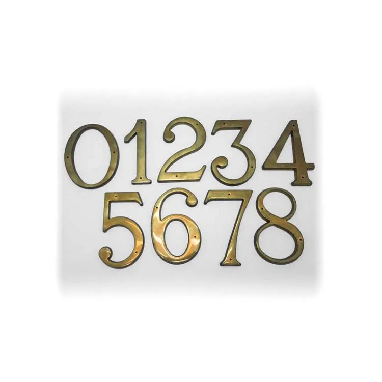 Custom Stainless Steel Door Metal Brass House Number