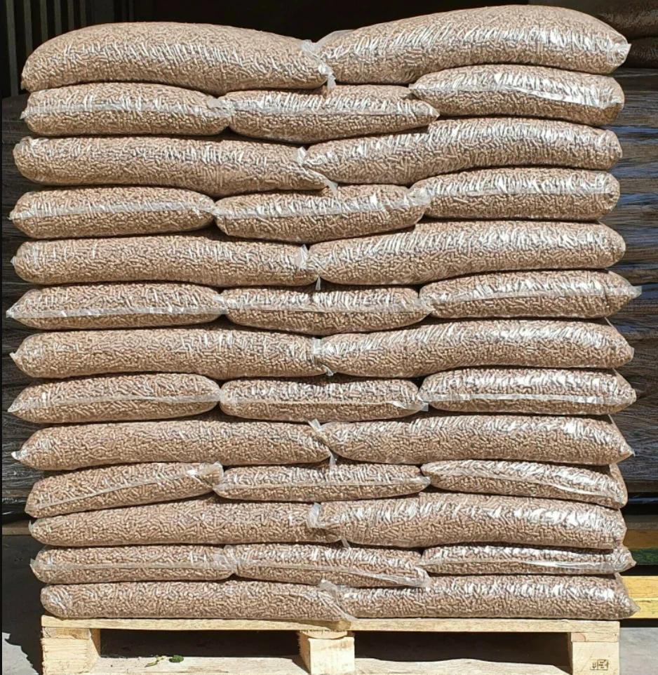 Деревянные гранулы для нагрева 15 кг, деревянные гранулы EnPlus A1