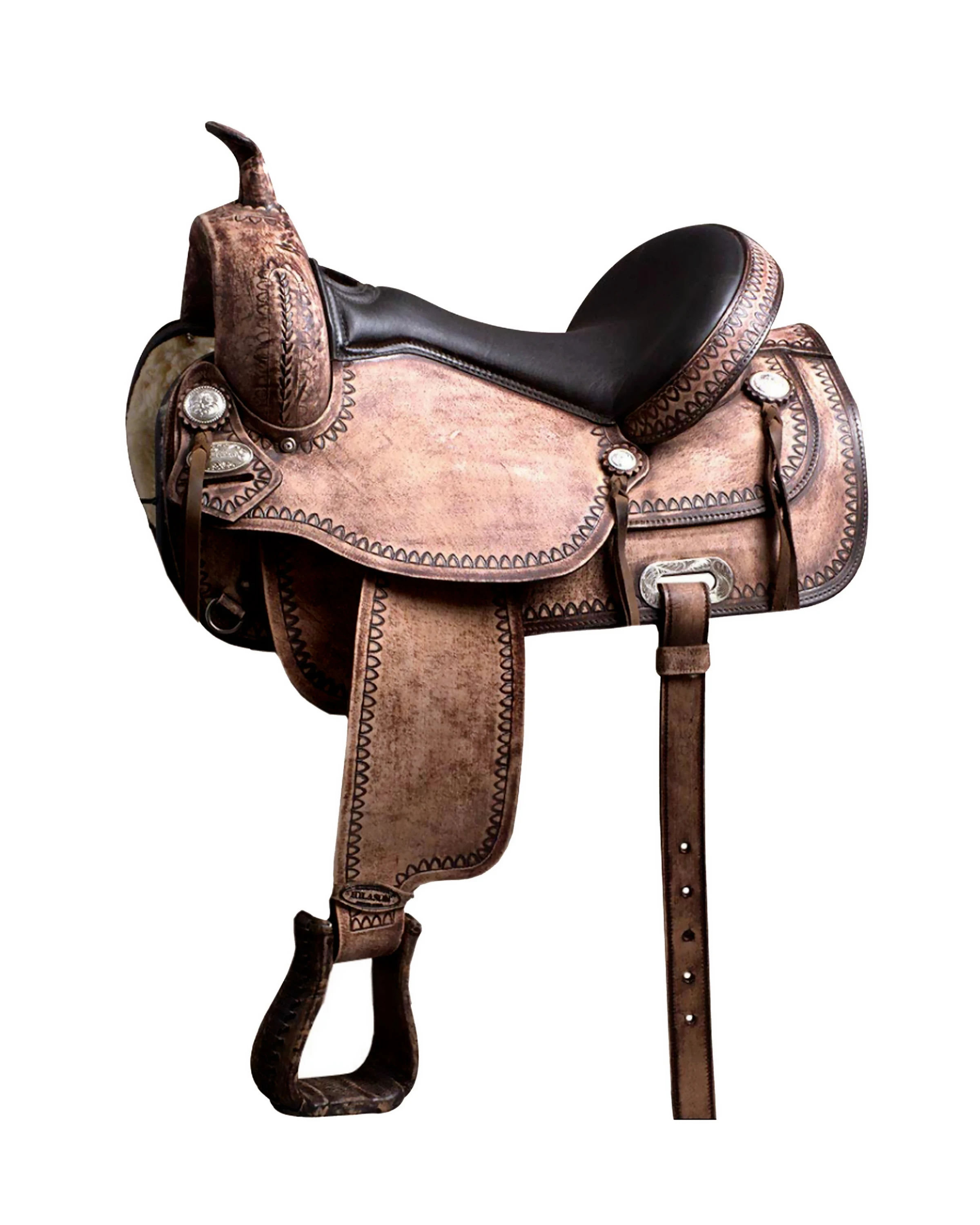 Ручной работы в западном стиле удовольствие ПОКАЗАТЬ ЛОШАДЬ баррель воловьей кожи винтажном стиле; Седло для верховой езды Showmanship