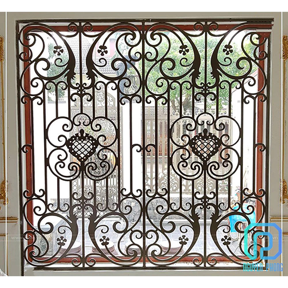 Лидер продаж оптовая продажа Заводские кованые железные стальные металлические решетки защитные окна