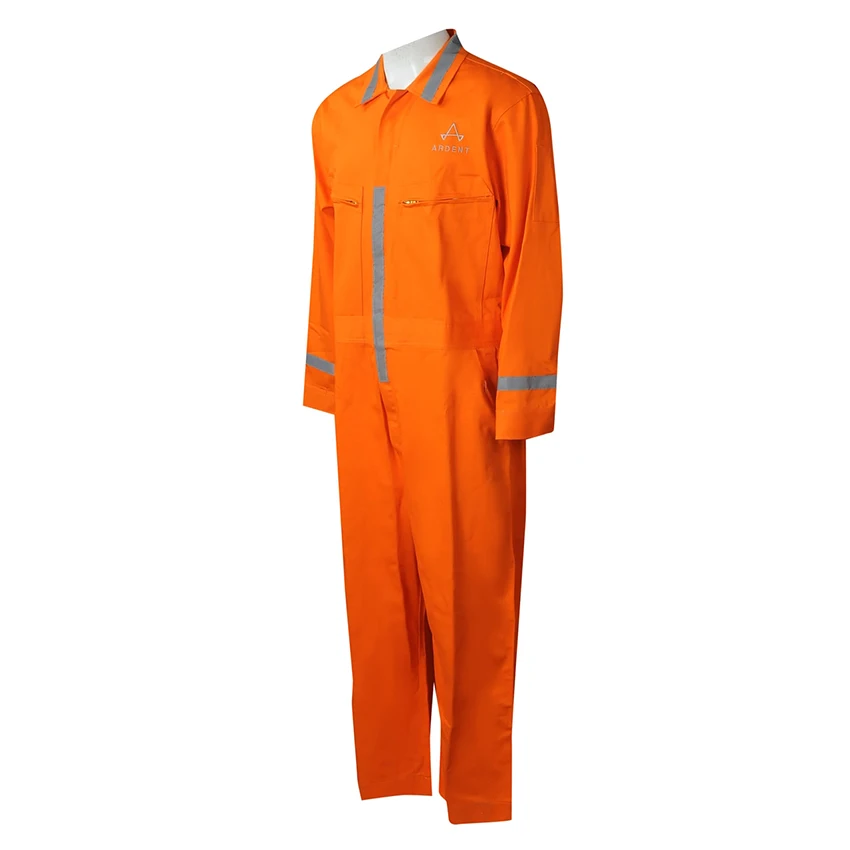 Светоотражающий хлопковый Защитный Рабочий комбинезон для мужчин с высокой видимостью и индивидуальным логотипом