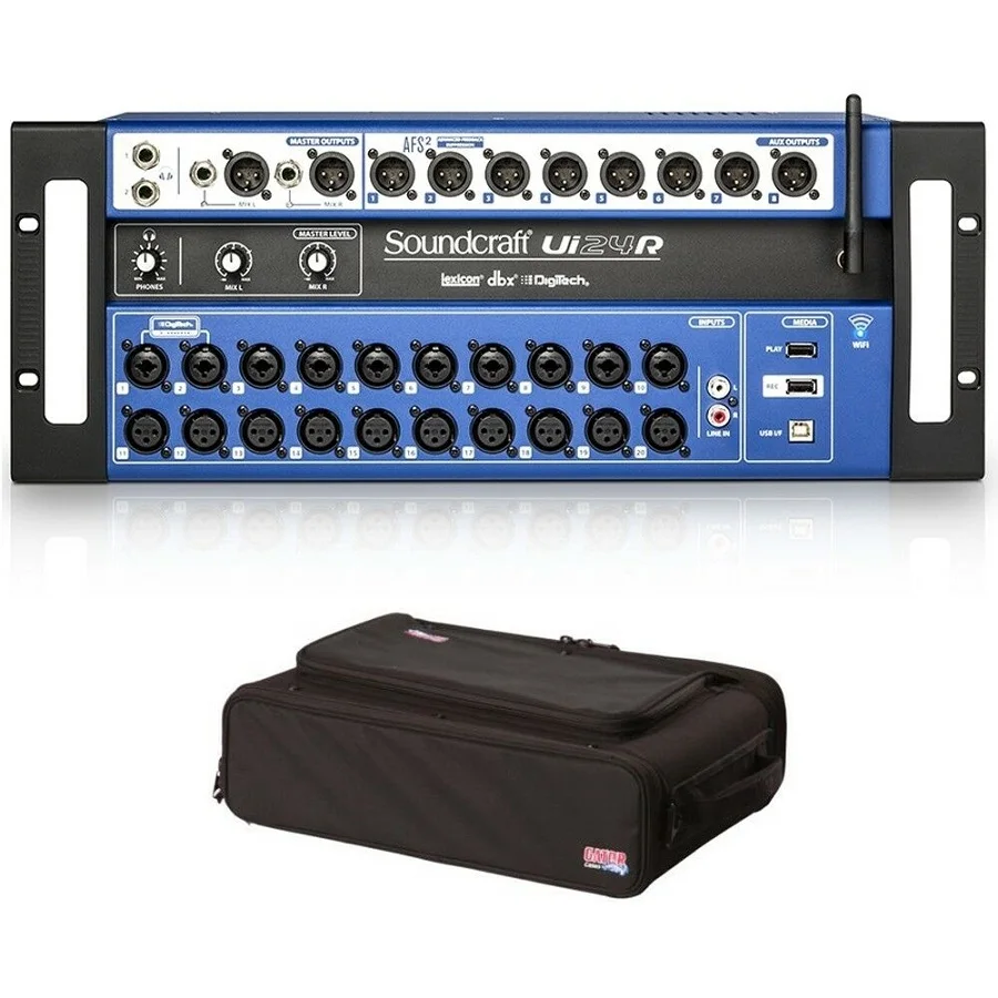 Лидер продаж Soundcraft Ui24R 24-канальный цифровой миксер/мульти-трек USB рекордер с дистанционным управлением