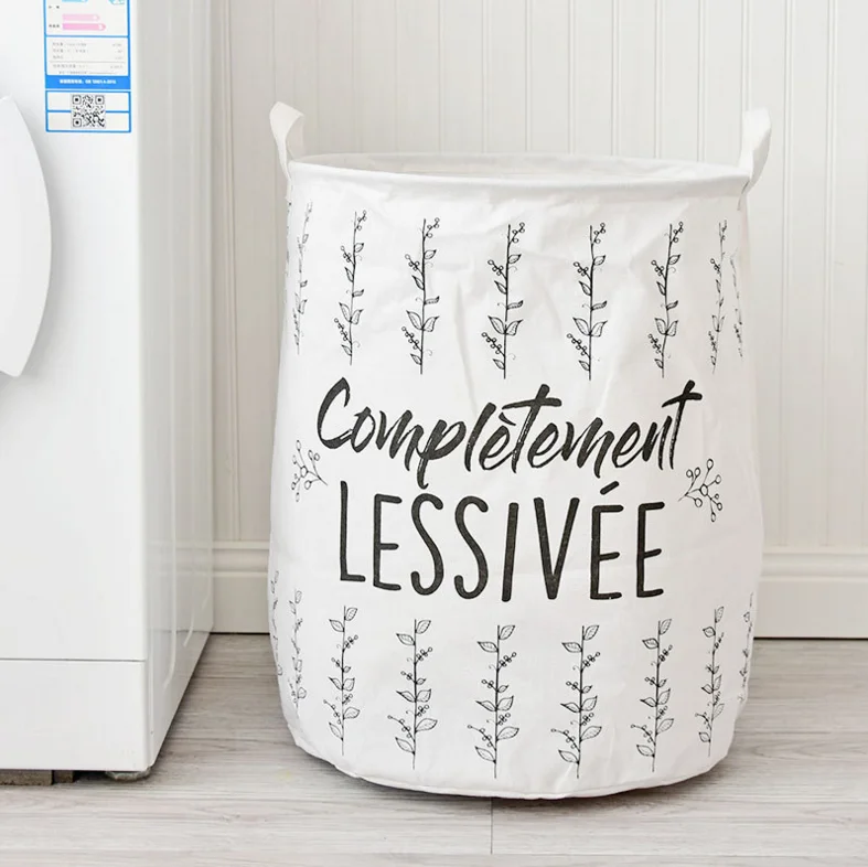 
New Arrival Storage Woven Dirty Clothes Folding Waterproof Laundry Basket 