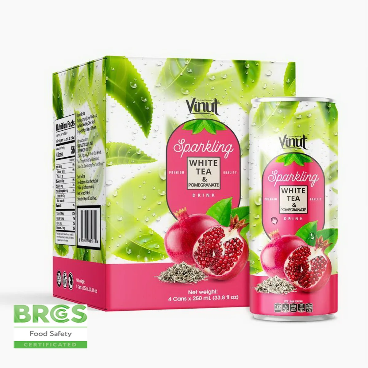 Коробка 4 банки винут Грейпфрутовый сок сверкающая вода сверкающие бутылки от производителя