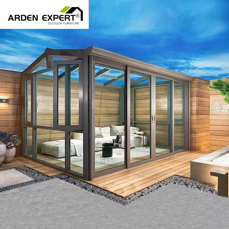 Waterproof Louver Roof System Kits Outdoor Gazebo Garden Bioclimatic Aluminium Pergola