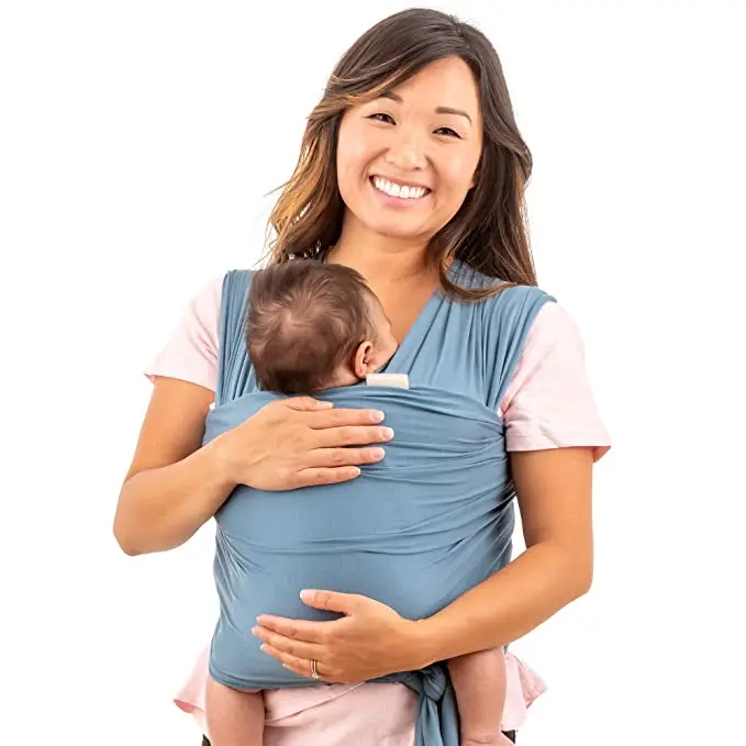 
Bamboo Spandex Knitted Stretchy very soft breathable light weight high quality organic ergonomic tie a baby wrap carrier 