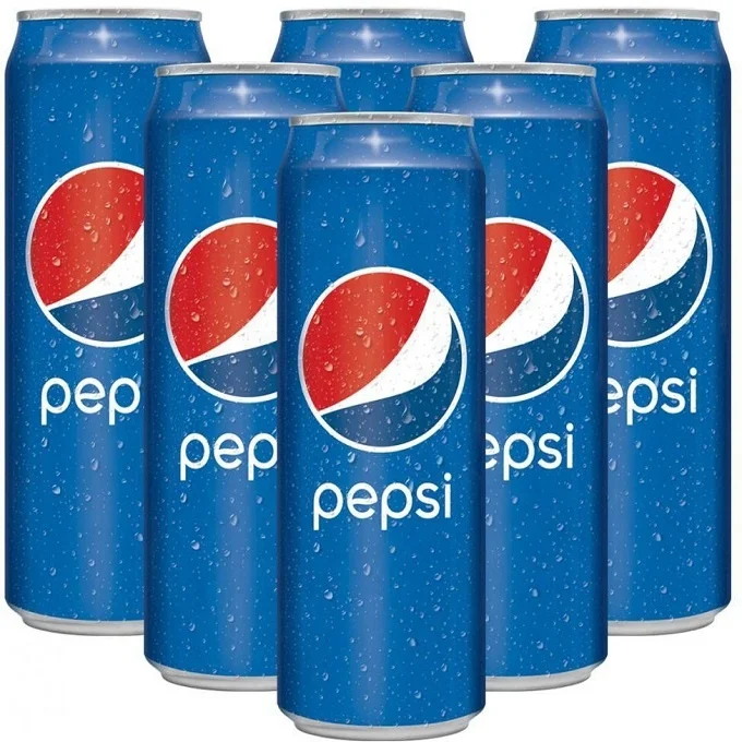 
Canned carbonated drink Cola Pepsi Cola 330ml 