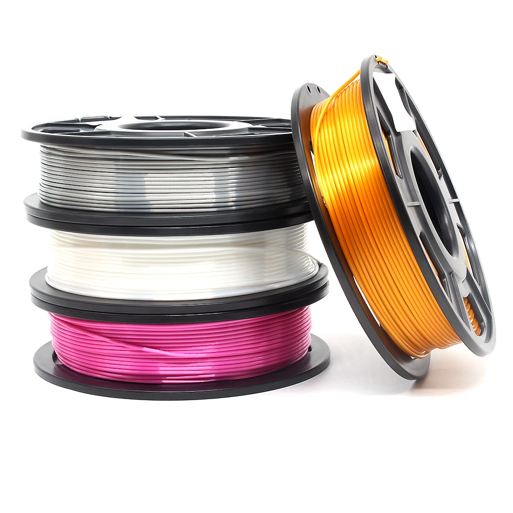 4 colors pla filament Bundle Shiny YOUSU Silk PLA filament for 3D Printer & 3D Pen 1.75mm