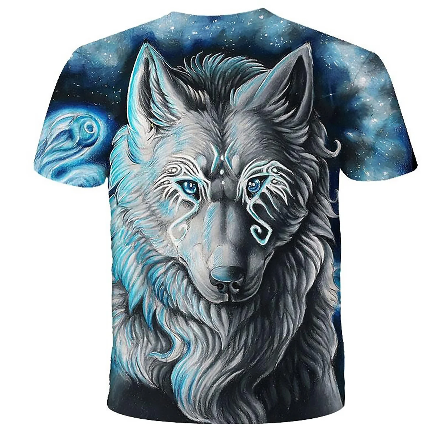 sublimated t shirts Wolf Printed T shirts Men 3d T-shirts Drop Ship Top Tee Short Sleeve