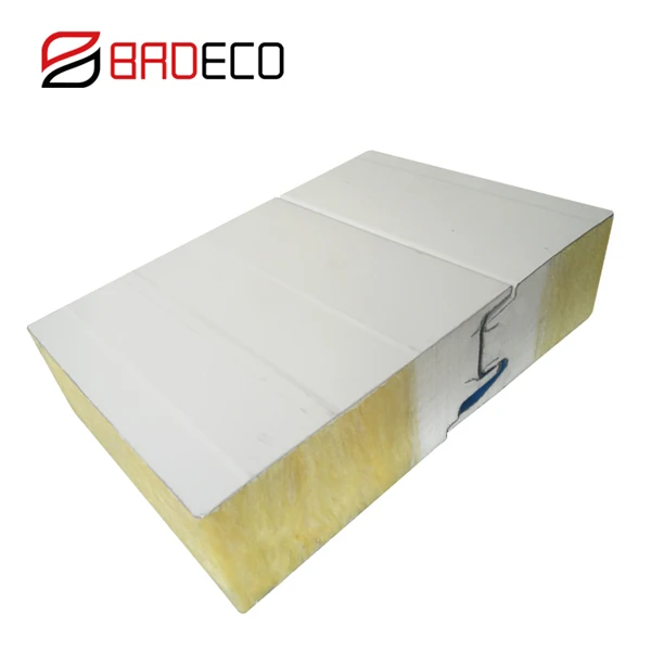 BRD малайзийская фабрика 50 мм металлическая стеклянная вата изоляционная сэндвич-панель