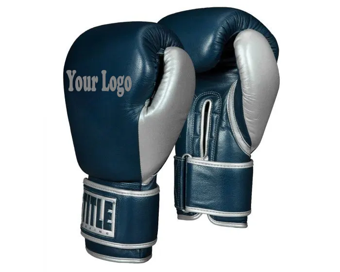 Высококачественные оригинальные боксерские перчатки из воловьей кожи с логотипом на заказ 16 унций
