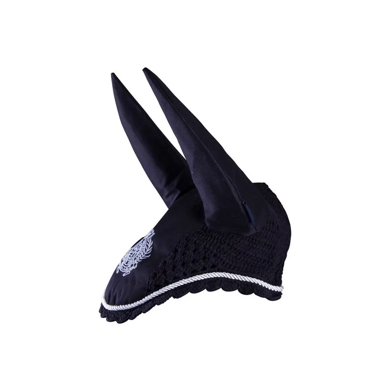 
Black Fashion fine Product Safety equestrian fly veil ear bonnet 