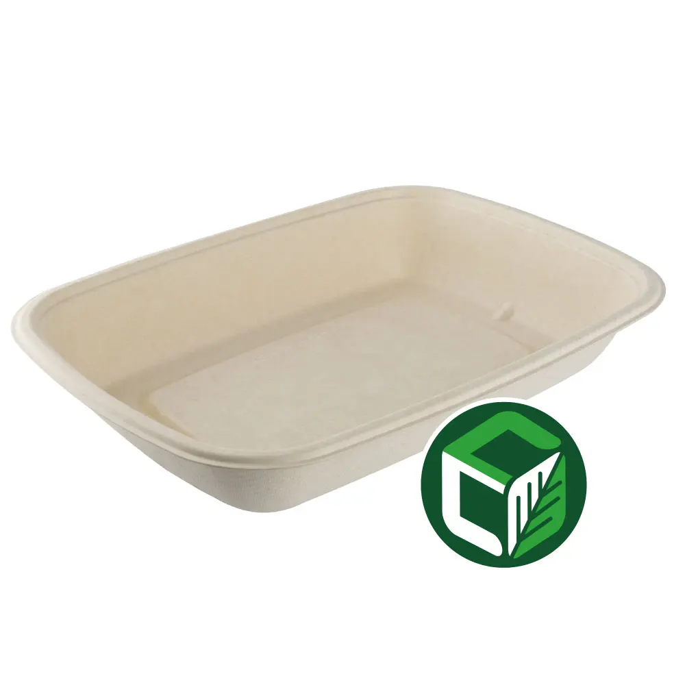 
 100% биоразлагаемый одноразовый сахарный тростник для пищевых продуктов  