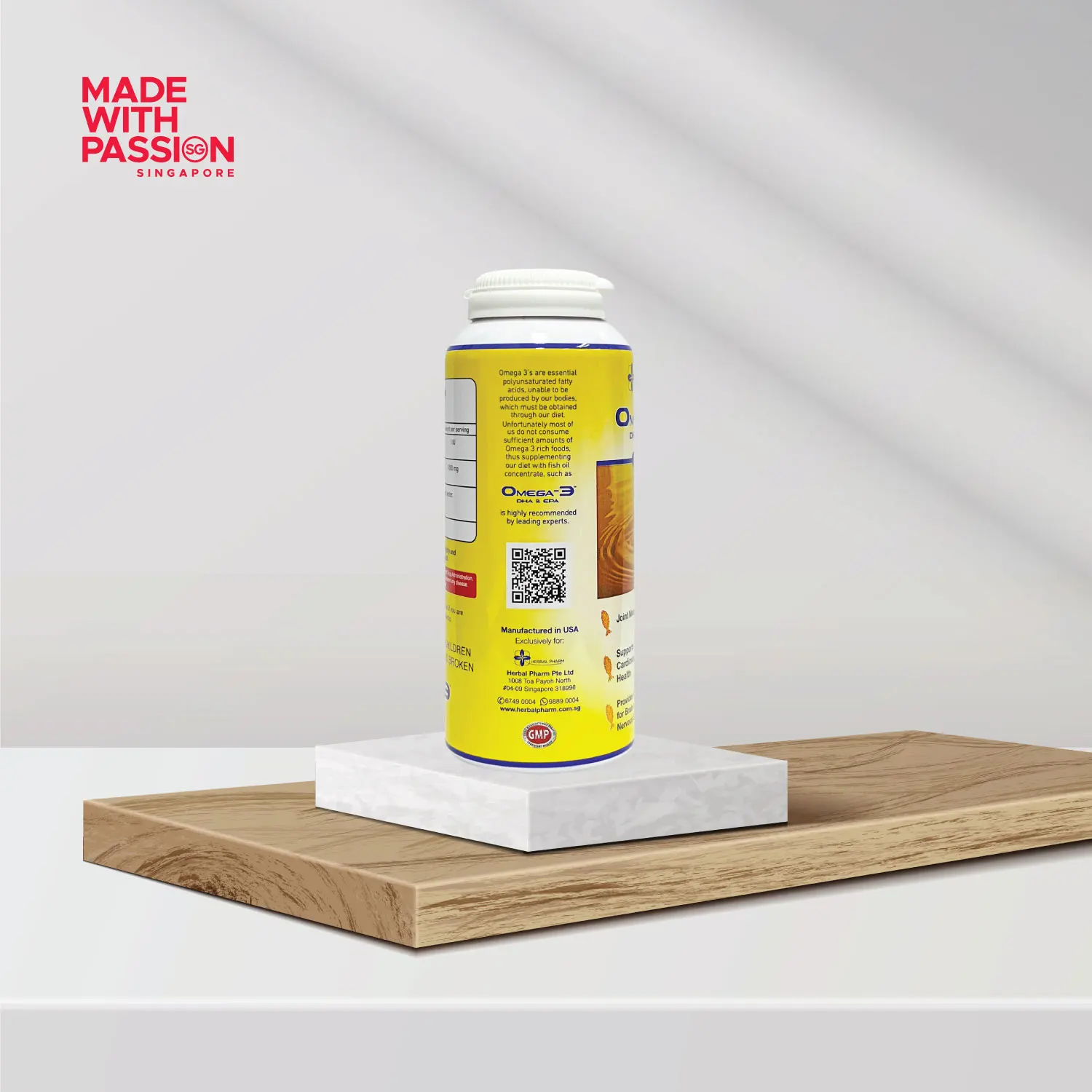 Top Quality Halal Mercury Free Antioxidant Fish Oil Capsules with DHA & EPA Healthcare Supplement Softgel Fish Oil Capsules