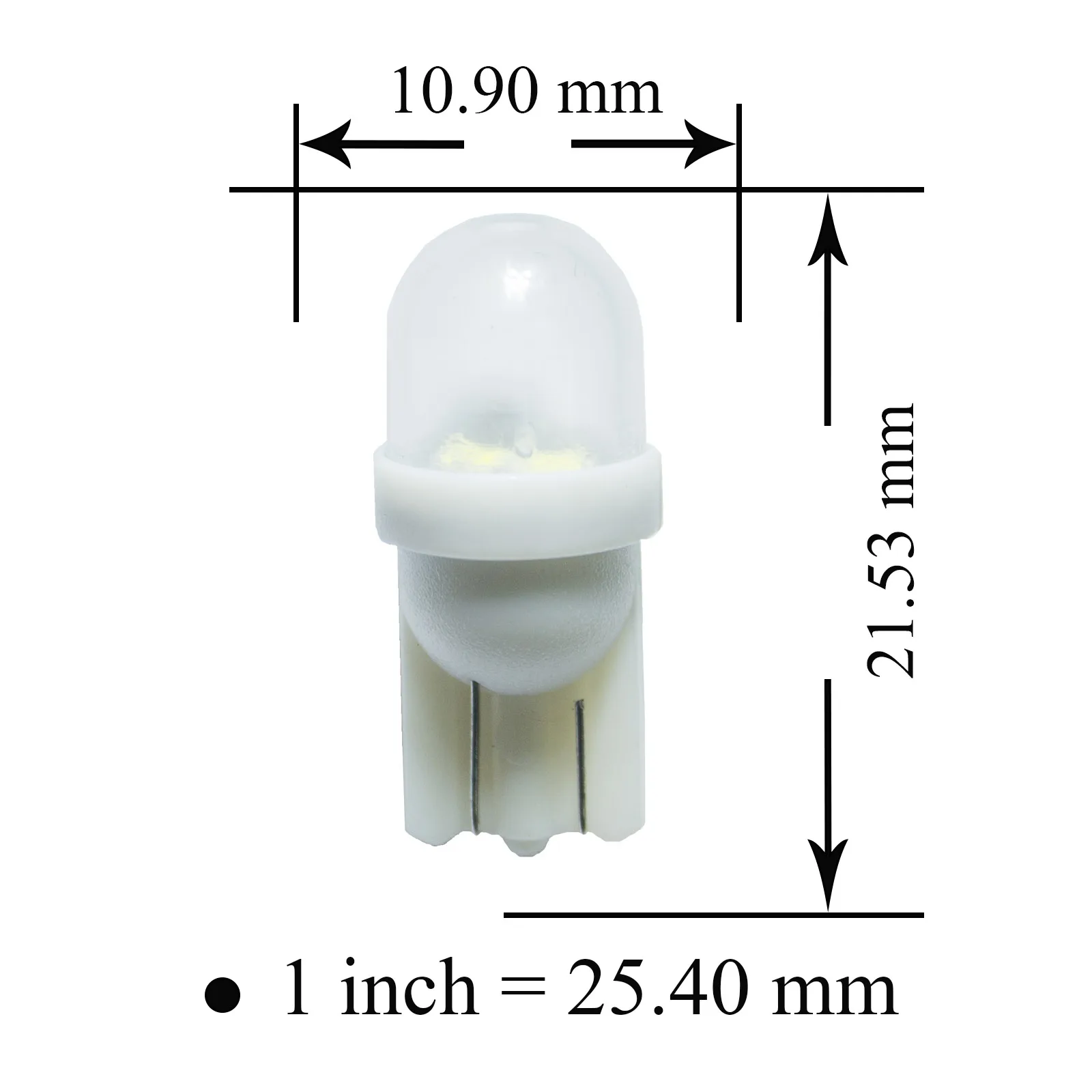Pinball Machine Bulb 2 SMD 2835 LED T10 w5w 194 168 wedge 6.3v AC/DC Amusement Bulb (Pinball, Stereo) PA