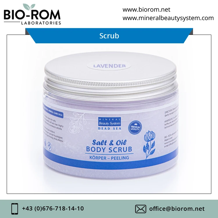 Dermatological Tested Private Label Available Dead Sea Salt Scrub