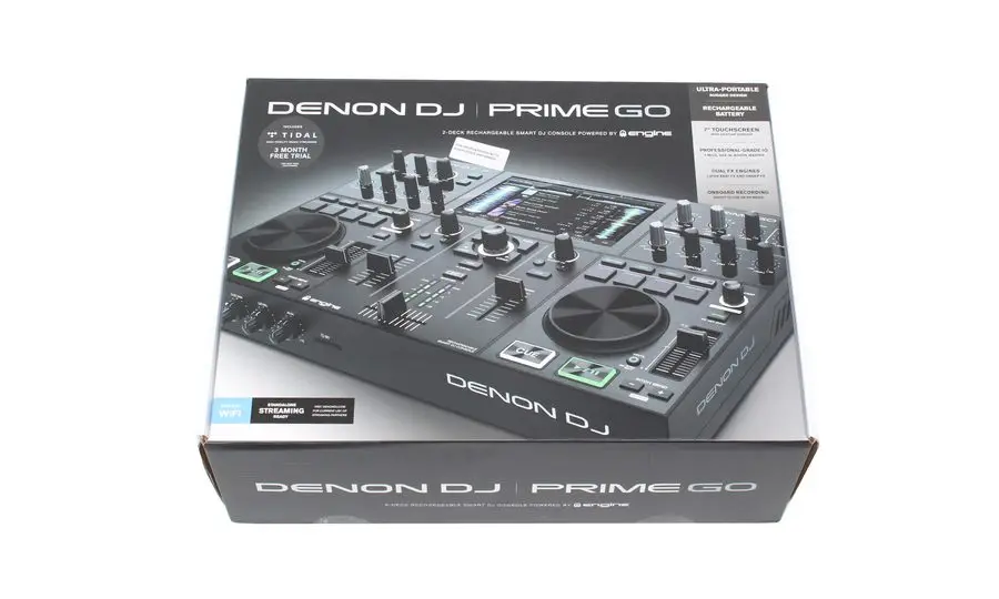 New Denon DJ PRIME GO DJ 2-Deck Rechargeable Smart DJ Controller