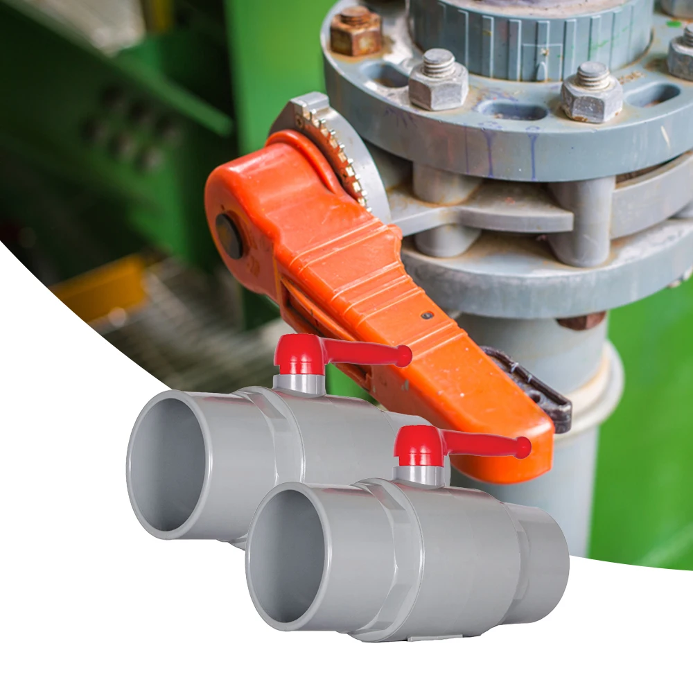 OEM ODM 1 Atm Atmosphere General Application Water Media Hand Operated Plastic Valve with Red Handle Big Size