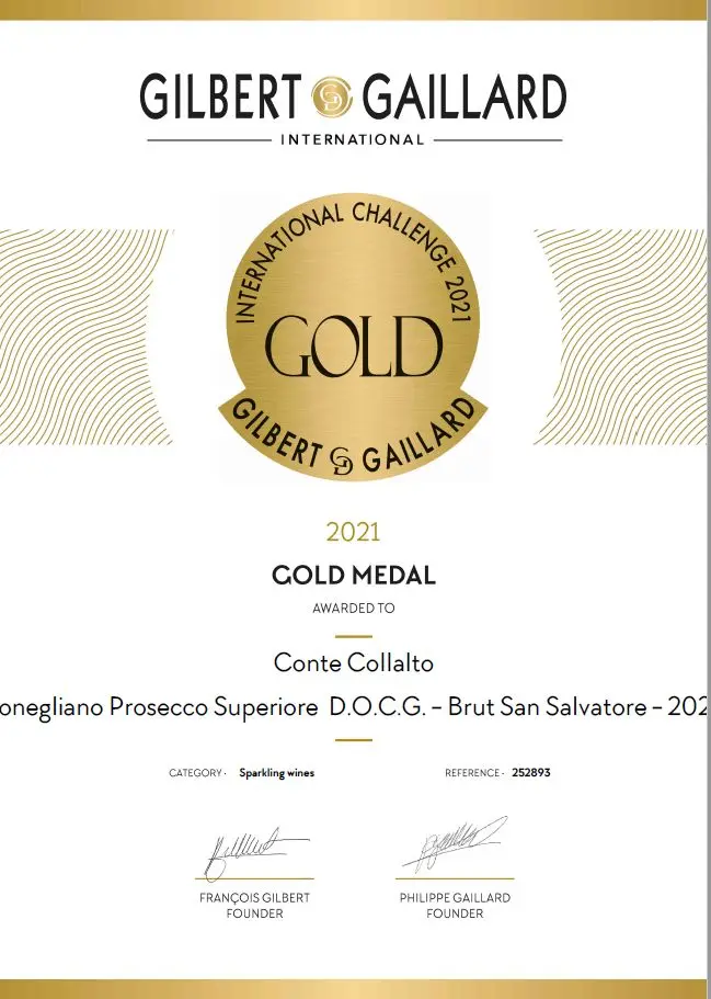  Искрящийся БЕЛЫЙ ВИННЫЙ просекко DOCG CONTE COLLALTO